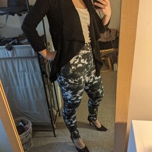 Black and white jeggings